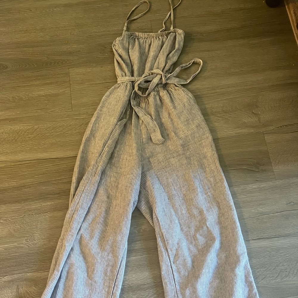 Abercrombie pinstripe jumpsuit